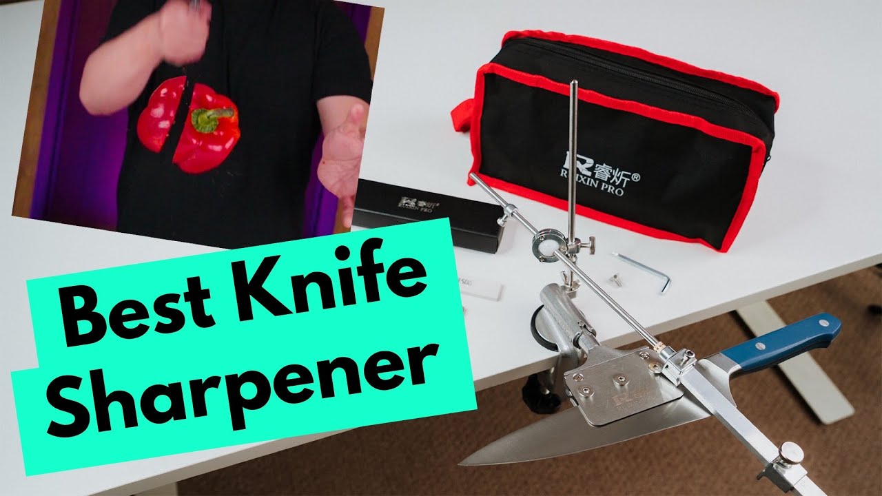 Deluxe Knife Sharpening System: Best Home Knife Sharpener – Ruixin Pro Sharp