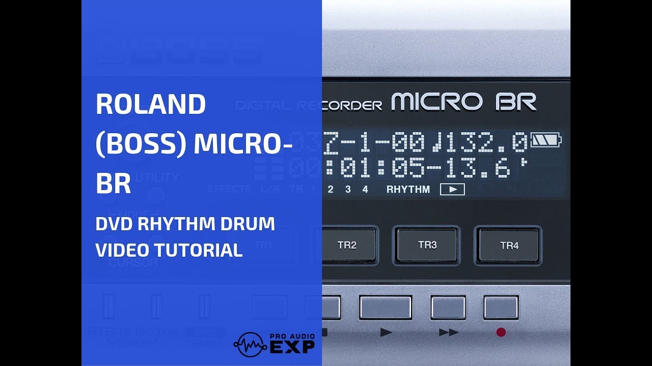 Roland Boss Micro Br Dvd Rhythm Drum Video Tutorial Dem Youtube