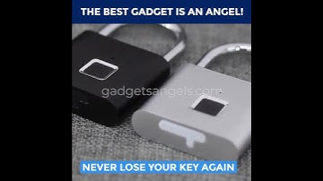 Keyless USB Rechargeable Fingerprint Smart Padlock - The Best Gadgets Are Angels - BIG SALE!