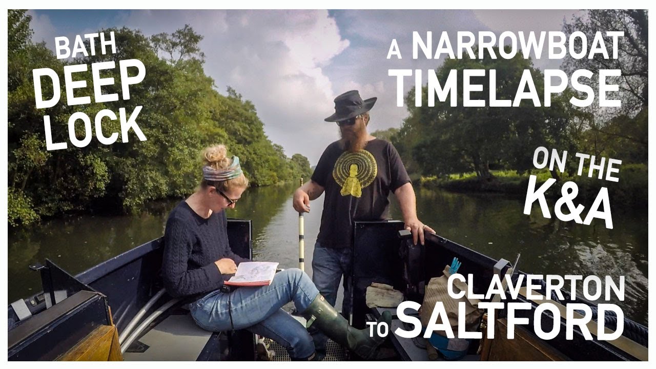 24B.01 Claverton to Saltford via Bath A Narrowboat TimeLapse on