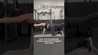 Core training while PREGNANT 👏 #pregnancy #workout