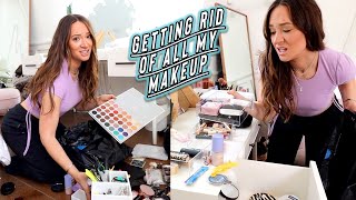 cleaning out my entire makeup collection!!