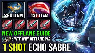 How to Offlane Phantom Assassin with 1 Shot Echo Sabre + Desolator Unlimited Crit Hard Carry Dota 2
