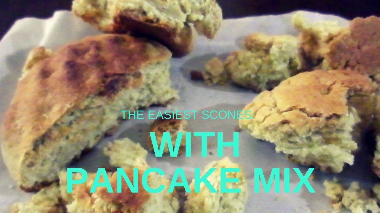 Pancake Mix Scone with butter or oil 3 Ingredients YouTube