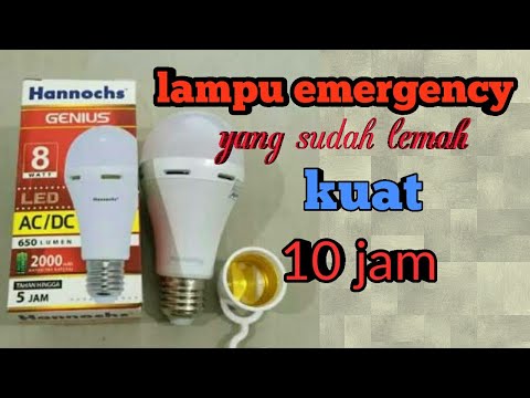 Lampu Emergency Hannochs Genius merupakan salah satu lampu LED emergency yang dapat menyala saat lis. 