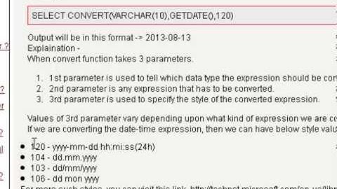 How to convert the date in yyyy mm dd format in sql server