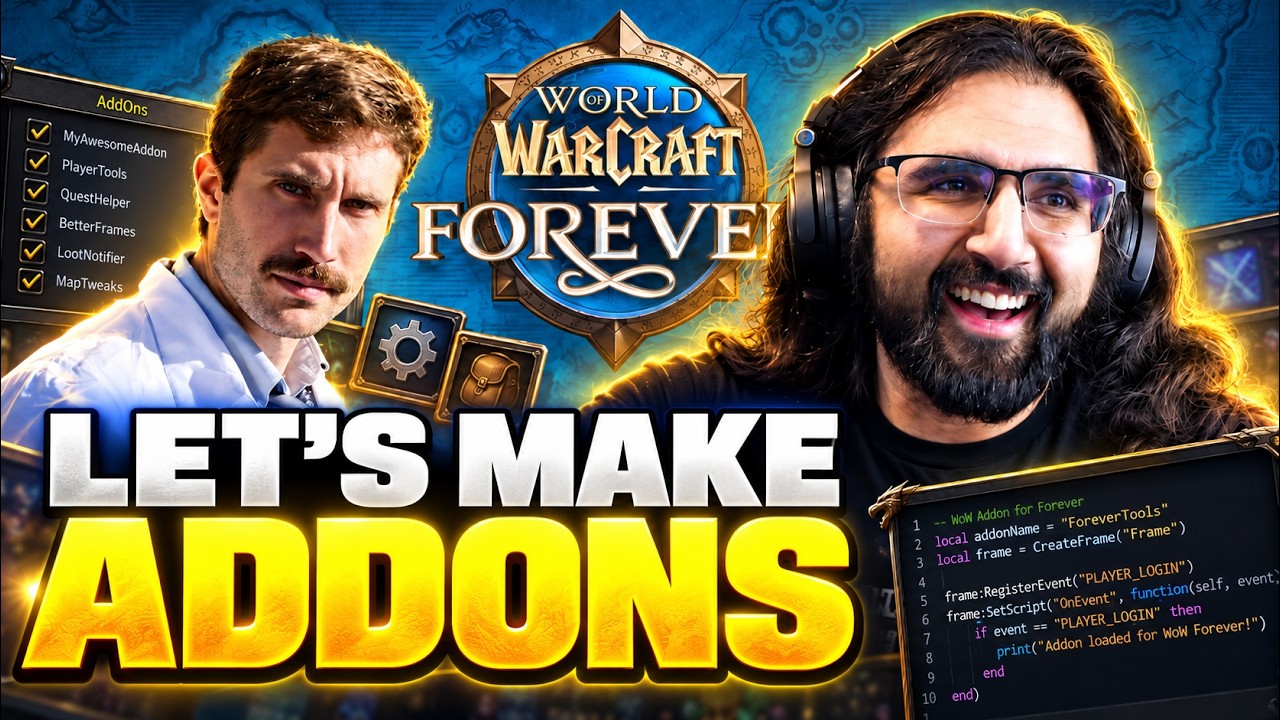 Primeagen Teaches Me How to Make WoW: Forever Addons! | Esfand Live 10/20/2026