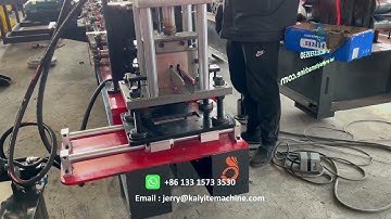 Roller shutter door slide guide rail roll forming machine ready for shipment