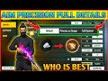 AIM PRECISION CONTROL SETTING FULL DETAILS |  FREE FIRE PRO PLAYER SETTING 2021 || ROCK GAMER 831