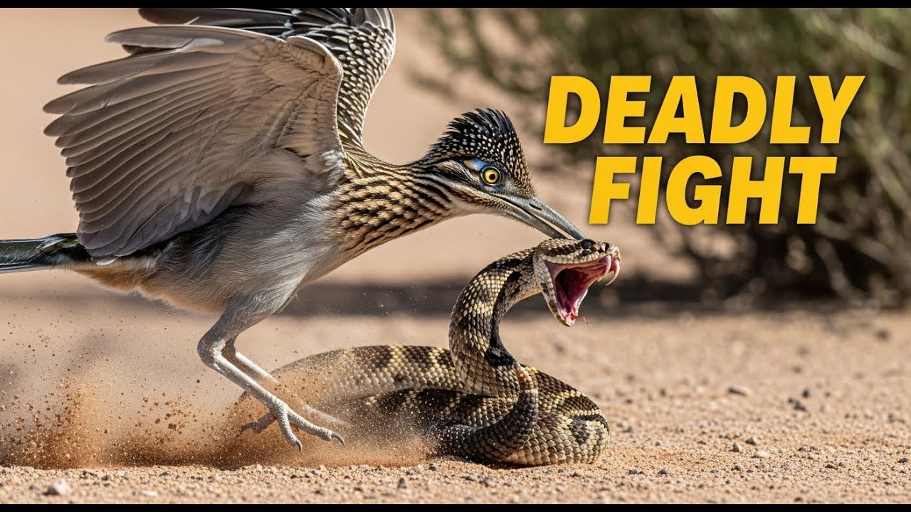 Roadrunner vs Rattlesnake Desert's DEADLIEST Showdown! - YouTube