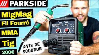 ☑️ Poste à souder Multi procédés PARKSIDE Pmsg 200A2 - Avis et Test