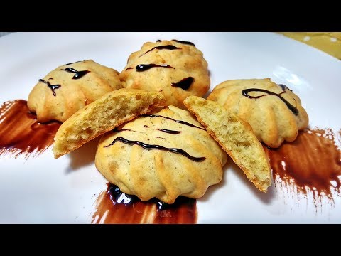Видео рецепт Песочное печенье с бананом