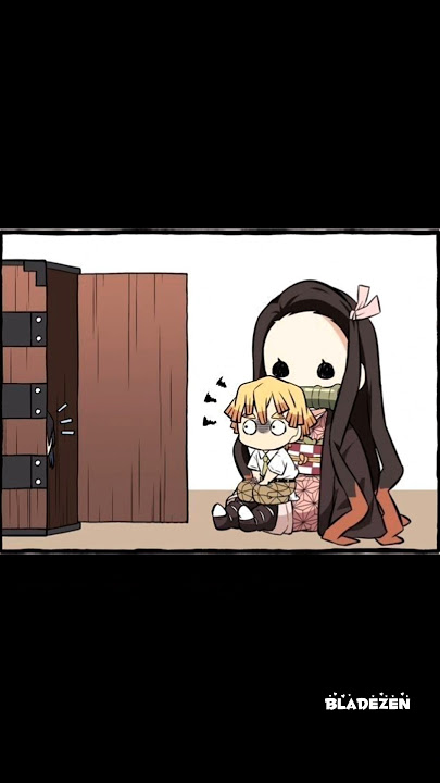 Nezuko and Zenitsu Hiding 🫣🫣#demonslayer #edit
