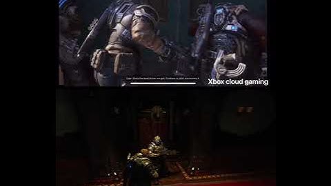 Gears 5  (Xbox cloud gaming beta) vs Gears 5  (Xbox Series X) #xcloud #Gamepassultimate #XboxSeriesX