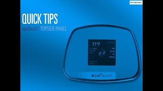 SpaTouch Topside Panel Lock & Unlock On Spa Touch Hot Tubs