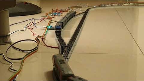 Sensors controlling model trains