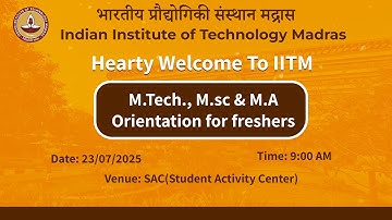 2025 Freshers Orientation Programme - PG