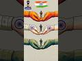 Indian Flag art 🇮🇳 Independence day special art #shortvideo #viral #15august