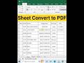 Excel file Convert into PDF file #excel #viral #exceltips #exceltricks #exceltutorial #ExcelZMN