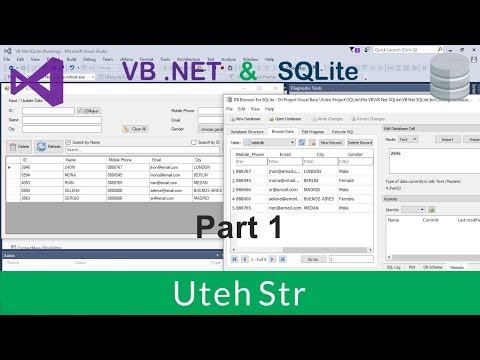 Visual Basic .NET | VB .NET with SQLite Database | CRUD | Part 1