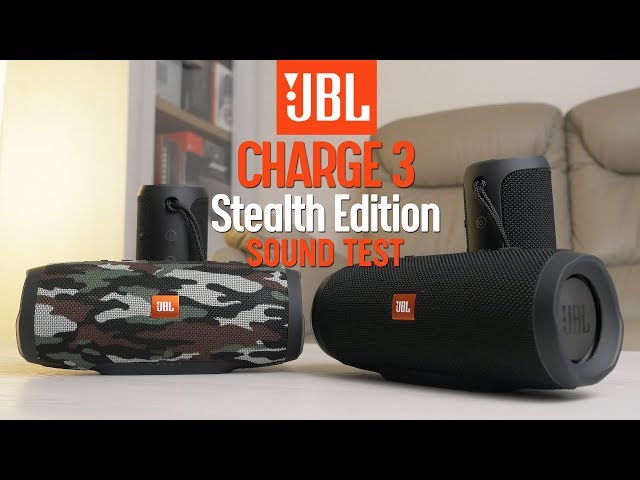 JBL Charge 3 Stealth Edition vs JBL Charge 3 - sound comparison HQ YouTube