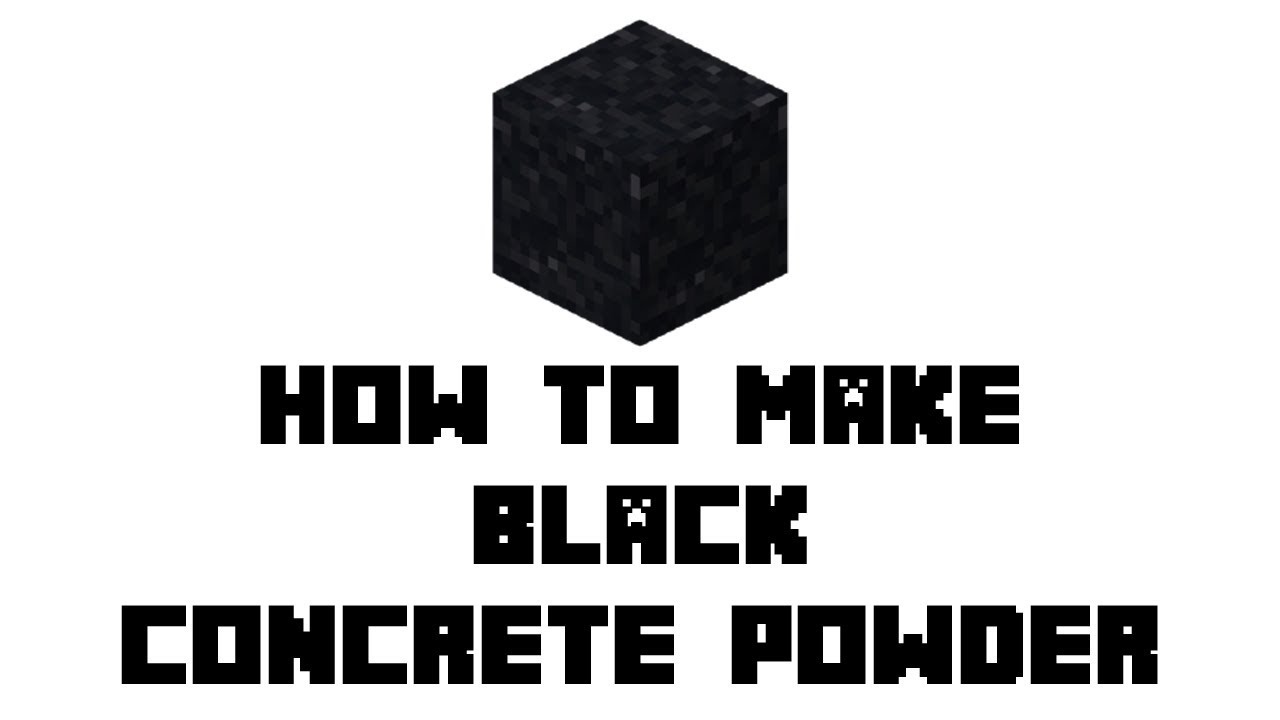 Black Concrete House Minecraft : My oc with a pink concrete block