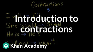 Introduction to contractions | The Apostrophe | Punctuation | Khan Academy