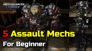 5 Assault Mechs for Beginner | Mechwarrior Online