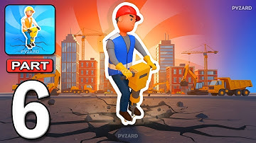 Road Builder Idle - Gameplay Walkthrough Part 6 - Renovate Cities With Builders (Android, iOS)