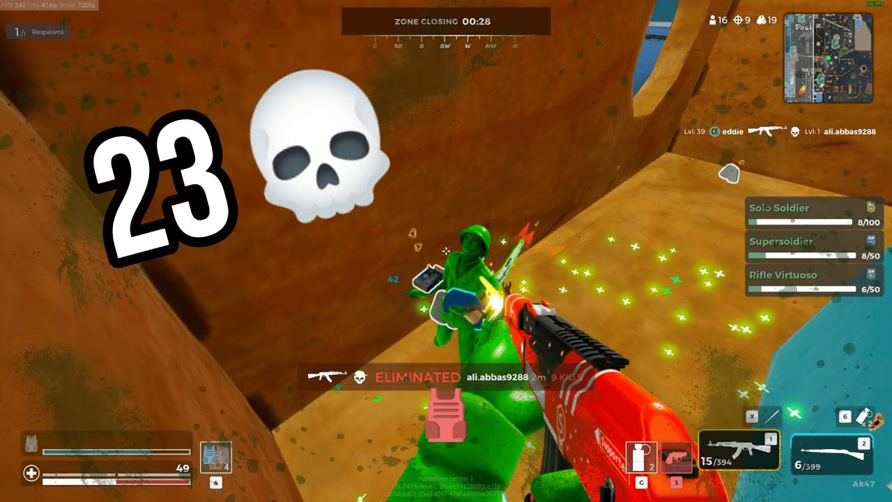 HUNTING DOWN ALL THE TOYSOLDIERS 🪖 | 23 KILLS | MINI ROYALE