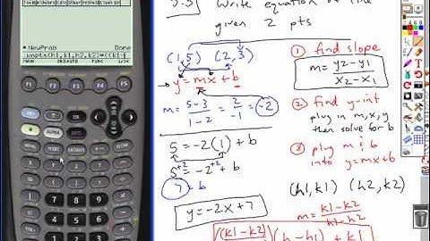 5.4_Equation_Given_2pts_TI89.wmv