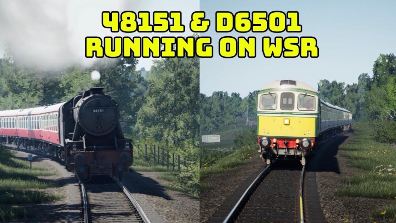 TSW6 48151 Running On The WSR Along Side D6501
