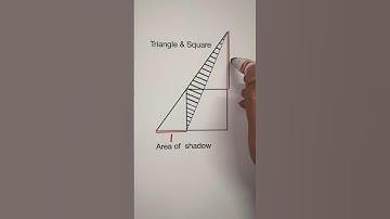 Geometry problem: Solving area of shadow #geometry #area #shorts