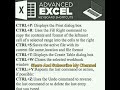Advanced Excel keyboard shortcuts#shorts, #shortsfeed #shortsvideo, @rawalcomputereducationsociety,