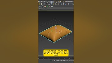 HOW TO MODEL A PILLOW IN 3DS MAX #3dvisualization #coronarender #3dmodeling #3dsmax #vray #interior