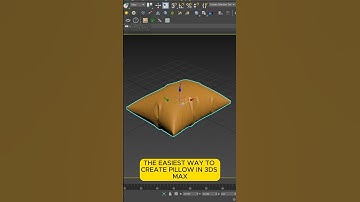 HOW TO MODEL A PILLOW IN 3DS MAX #3dvisualization #coronarender #3dmodeling #3dsmax #vray #interior