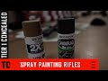 Spray Painting our Rifles