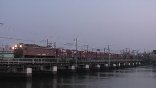 【JR貨物】８０５７レ ＥＦ８１-４０３ ＪＯＴタンクコンテナ２個積載