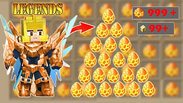 How LEGENDS Do LUCKY BRIDGE EGG Only Challenge In Bed Wars | Blockman Go Gameplay (Android , iOS)