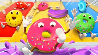 Colors Song - Ten Little Donuts | Fun Sing Along Song | Kids Cartoon | Kids Song | BabyBus