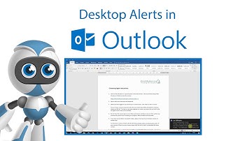 Turning Desktop alerts on or off in Microsoft Outlook
