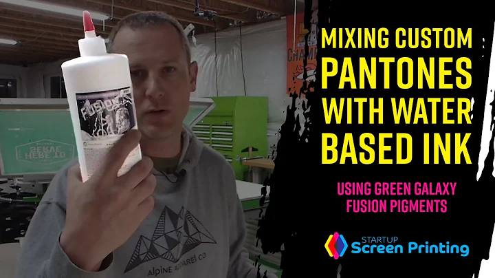 How to use Water Based Ink mixing system for screen printing