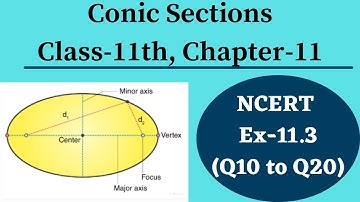 Conic Sections || Class 11 Chapter 11 || NCERT Ex 11.3 [Q10 to Q20] Solutions