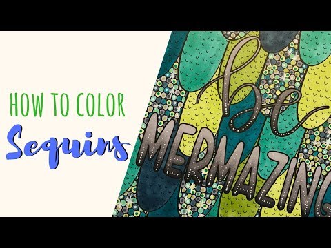 Coloring Sequins For Mermaid Scales