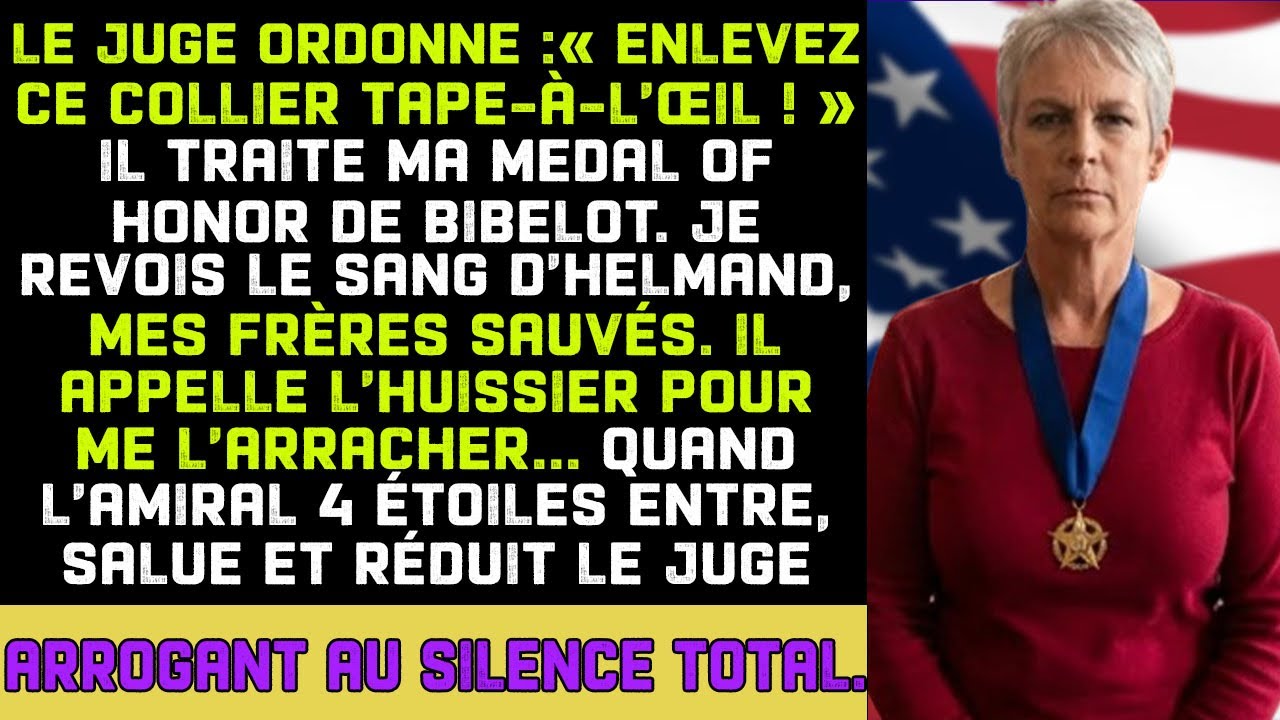 Juge Arrogant : « Retire Ta Médaille d'Honneur ! » – L'Amiral Entre et Tout le Monde Se Tais