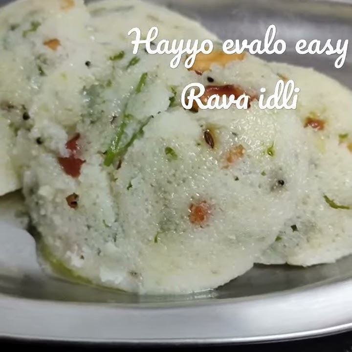 Hayyo🥳 Evalo Easy Rava idli #ravaidli #dinnerideas #quick #breakfast