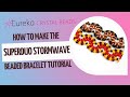 How to Make the Beaded Stormwave Bracelet w/ Bar Beads &amp; SuperDuos | Jewelrymaking Tutorial