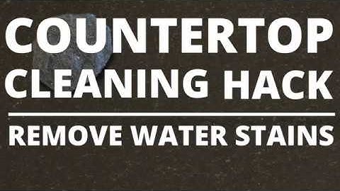 Countertop Cleaning Hack: Water Stain Remover