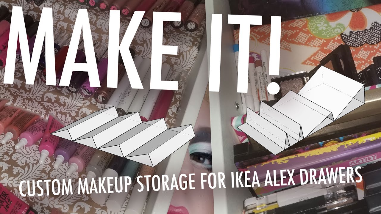 Ikea Hack: Alex drawers converted into model craft paint storage