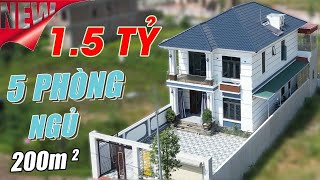 THỰC TẾ 2 tầng MÁI NHẬT 5 phòng ngủ ĐẸP nhất năm 2023 do MAXHOME thiết kế THI CÔNG TRỌN GÓI